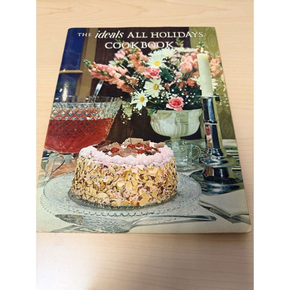 Vintage 1974 Ideals All Holidays Cookbook 5th Printing With Named Contributors